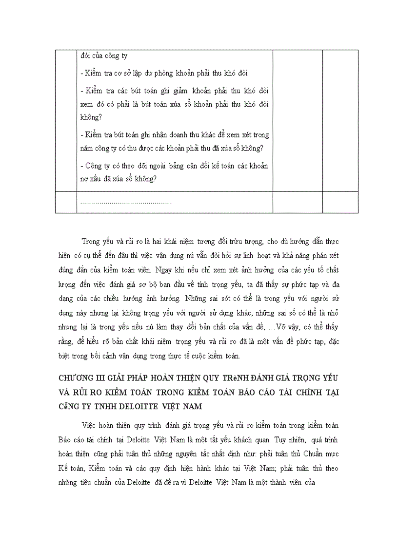 image for page Quy trình đánh giá trọng yếu và rủi ro kiểm toán trong kiểm toán Báo cáo tài chính tại Công ty TNHH Deloitte Việt Nam 1