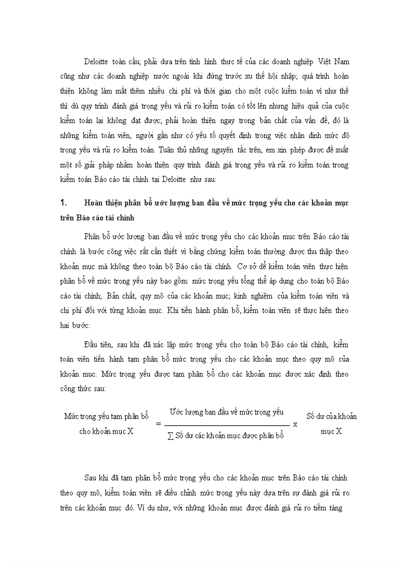 image for page Quy trình đánh giá trọng yếu và rủi ro kiểm toán trong kiểm toán Báo cáo tài chính tại Công ty TNHH Deloitte Việt Nam 1