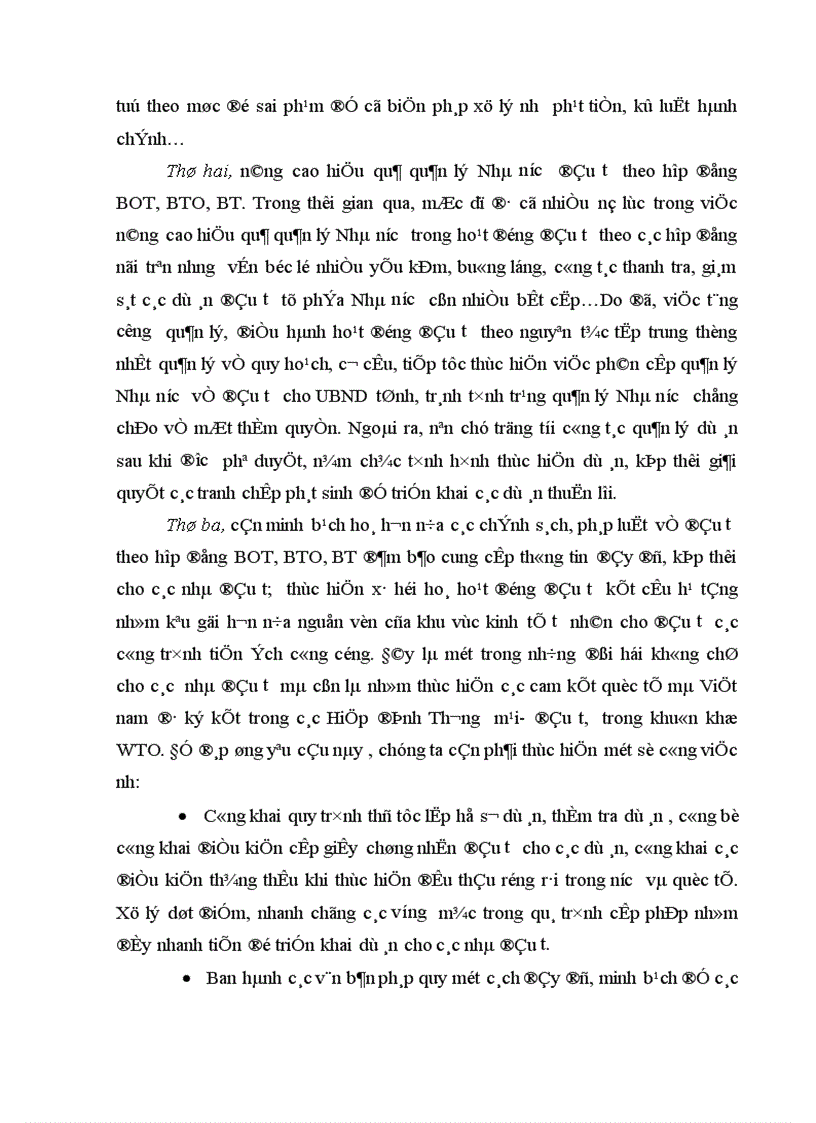 image for page Một số kiến nghị hoàn thiện pháp luật và nâng cao hiệu quả thi hành pháp luật về đầu tư theo hợp đồng BOT BTO BT