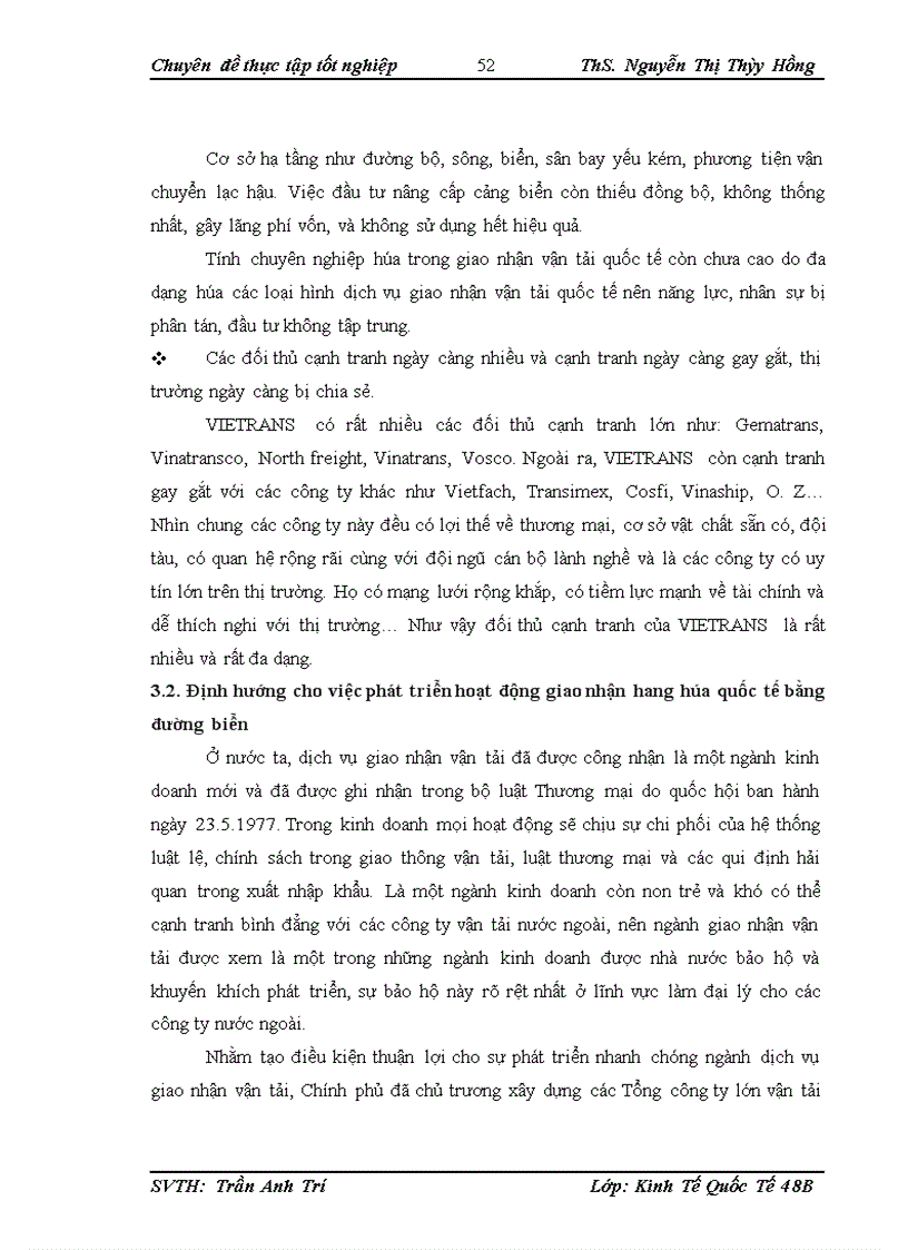 image for page Hoạt động giao nhận hàng hóa quốc tế tại công ty giao nhận kho vận ngoại thương vietrans