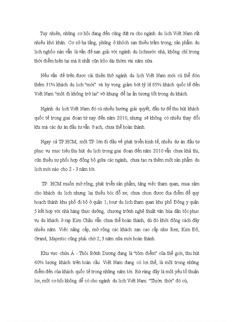 image for page Tình hình du lịch và một số loại hình du lịch chủ yếu đang phát triển ở nước ta hiện nay