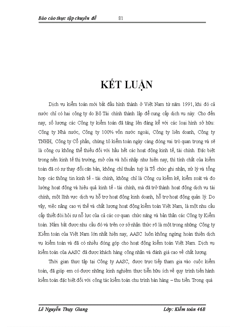 image for page Hoàn thiện kiểm toán chu trình bán hàng thu tiền trong kiểm toán báo cáo tài chính do Công ty TNHH Dịch vụ Tư vấn Tài chính Kế toán và Kiểm toán thực hiện