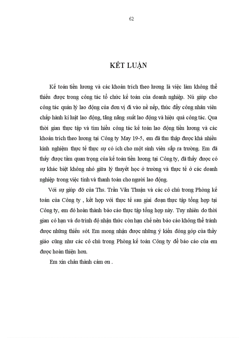 image for page Kế toán tiền lương và các khoản trích theo lương tại Công ty May 19 5 1