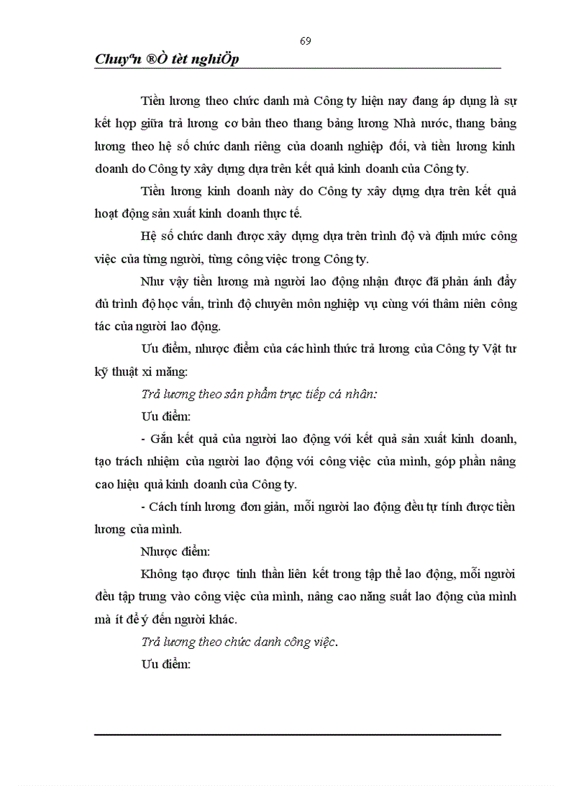 image for page Một số vấn đề về thực trạng công tác trả lương tại công ty Vật tư kỹ thuật xi măng 1
