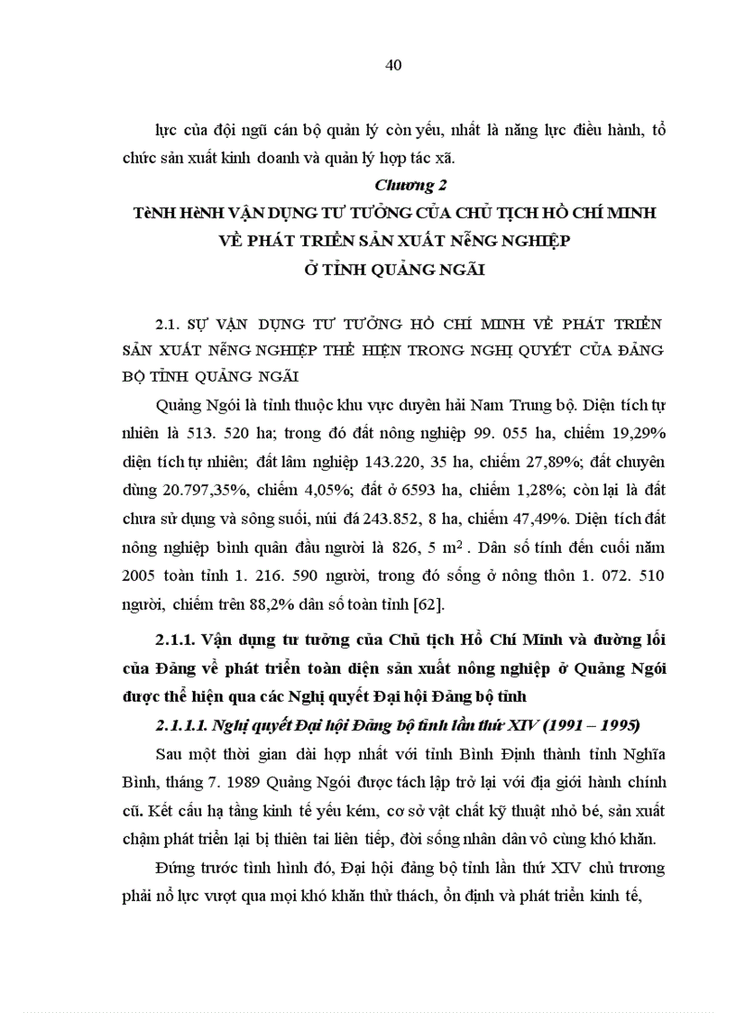 image for page Vận dụng tư tưởng của Chủ tịch Hồ Chí Minh về phát triển nông nghiệp ở tỉnh Quảng Ngãi