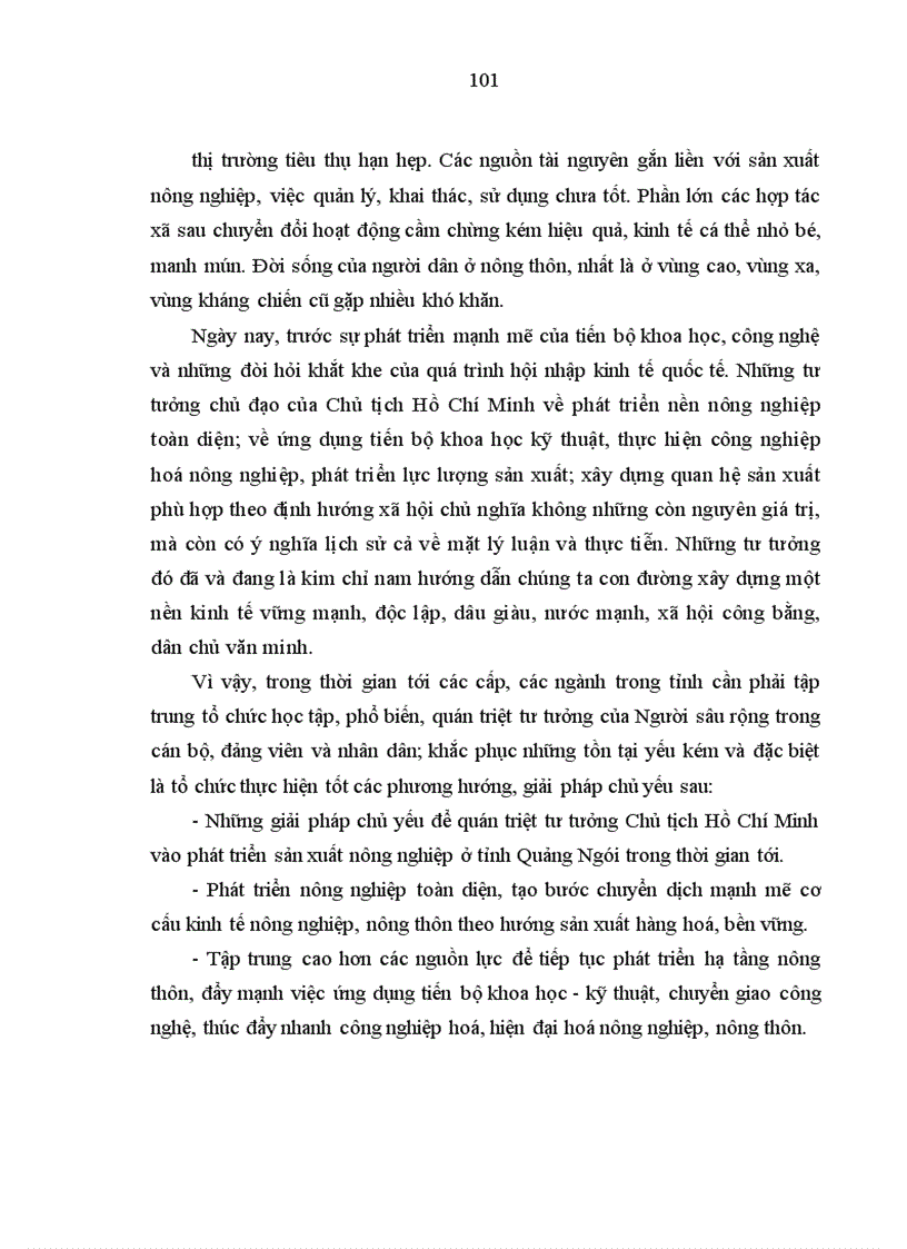 image for page Vận dụng tư tưởng của Chủ tịch Hồ Chí Minh về phát triển nông nghiệp ở tỉnh Quảng Ngãi