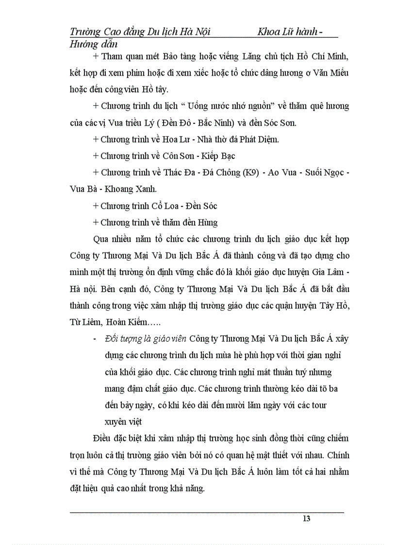 image for page Báo cáo thực tập tại Công ty Thương Mại Và Du lịch Bắc á 1