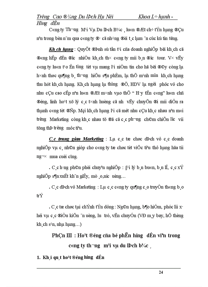 image for page Báo cáo thực tập tại Công ty Thương Mại Và Du lịch Bắc á 1