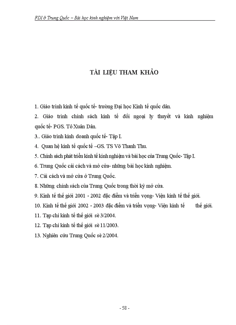 image for page FDI ở Trung Quốc Bài học kinh nghiệm với Việt Nam