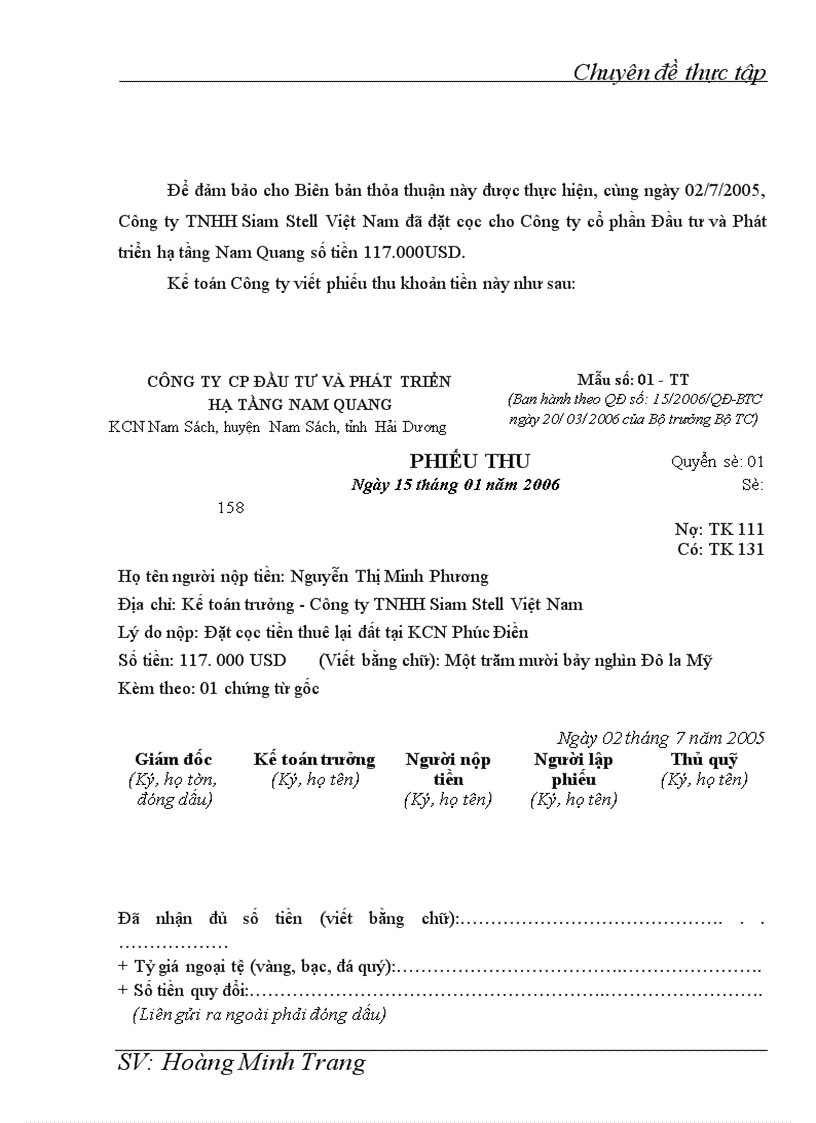 image for page Kế toán doanh thu chi phí và xác định kết quả kinh doanh tại Công ty cổ phần Đầu tư và Phát triển hạ tầng Nam Quang 1