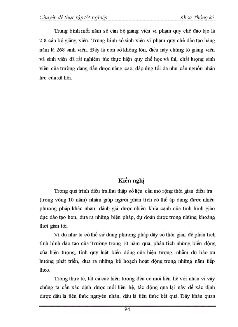 image for page Nghiên cứu thống kê tình hình giáo dục đào tạo Đại học chính quy tại trường Đại học Kinh tế quốc dân thời kỳ 1995 2004 1