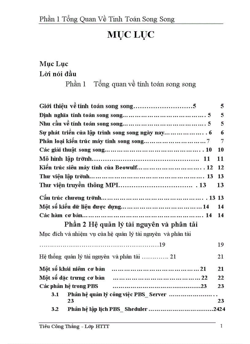 image for page Tổng Quan Về Tinh Toán Song Song