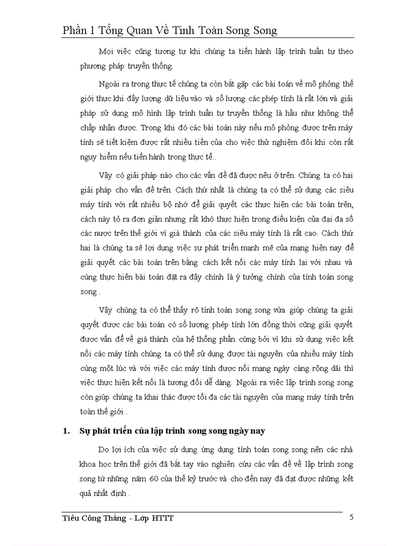 image for page Tổng Quan Về Tinh Toán Song Song
