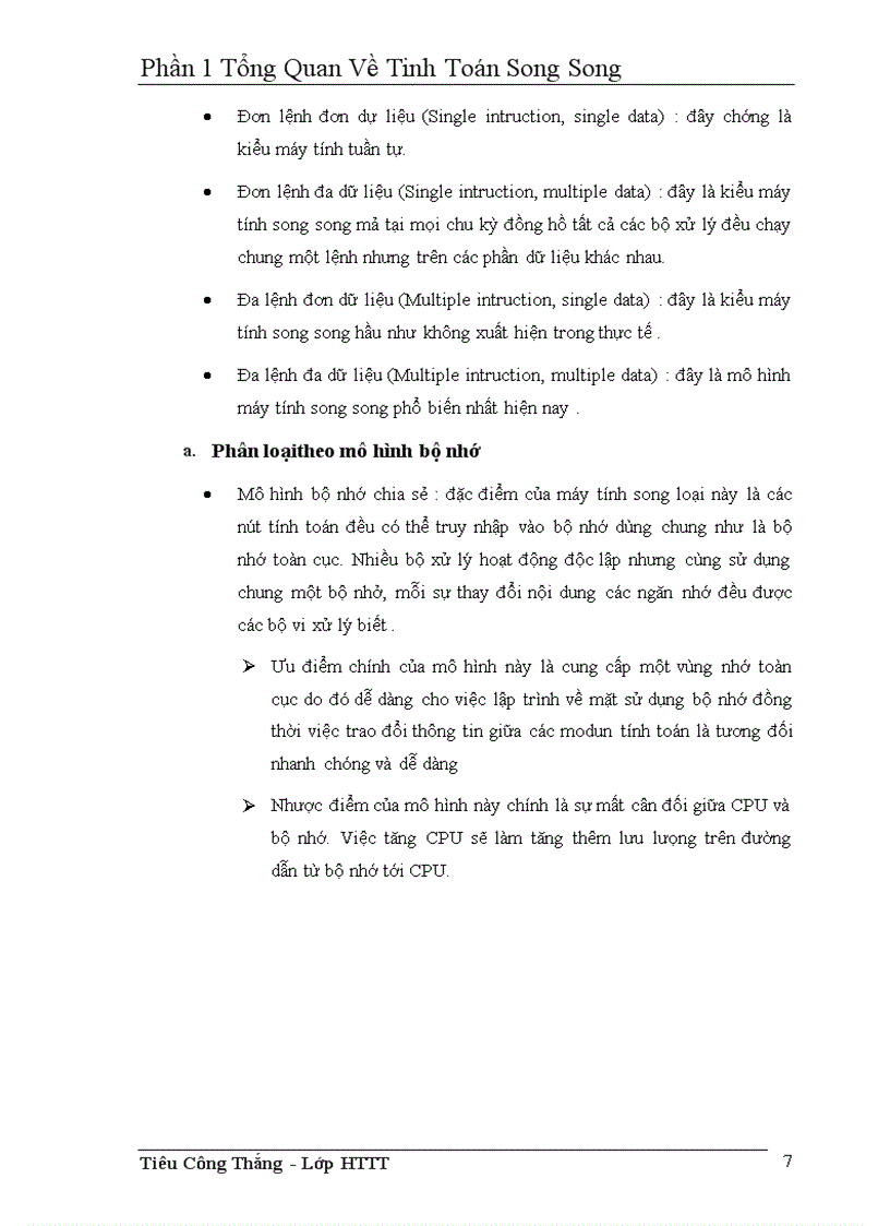 image for page Tổng Quan Về Tinh Toán Song Song