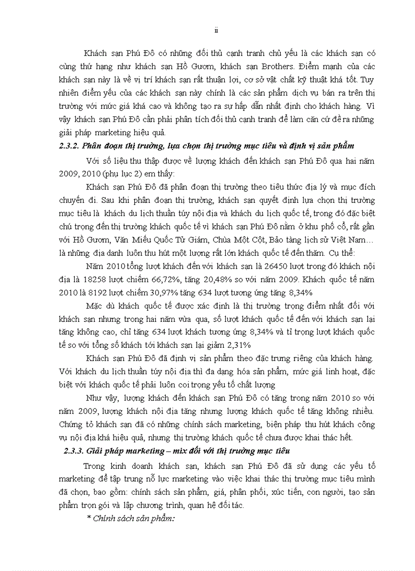 image for page Giải pháp nâng cao sức cạnh tranh marketing của khách sạn Phú Đô