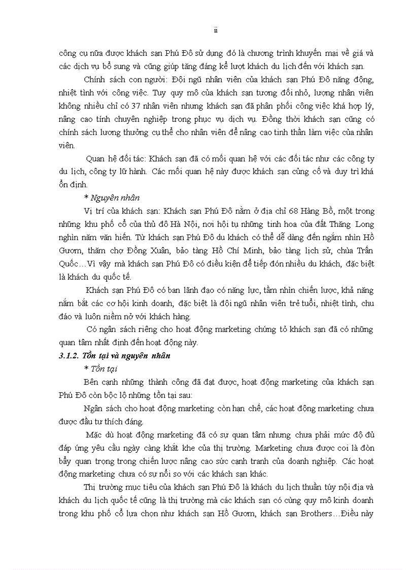 image for page Giải pháp nâng cao sức cạnh tranh marketing của khách sạn Phú Đô