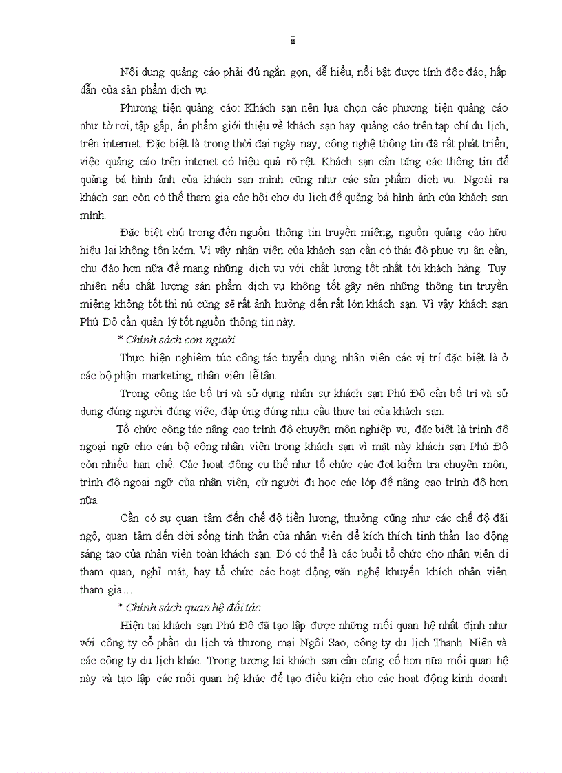 image for page Giải pháp nâng cao sức cạnh tranh marketing của khách sạn Phú Đô