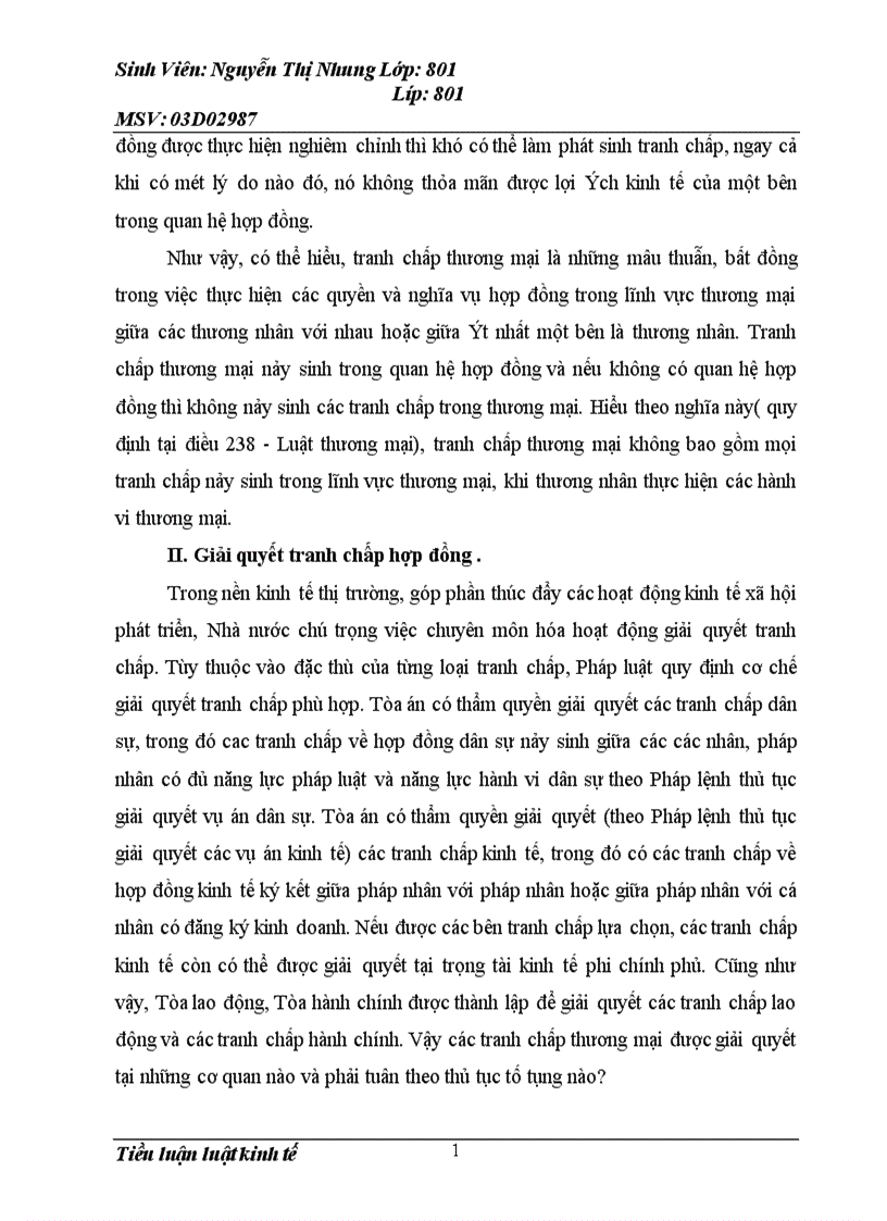 image for page Trình bày một bản hợp đồng mua bán hàng hóa giữa 2 công ty Việt Nam Quá trình thực hiện xảy ra tranh chấp đưa ra tòa thụ lý đã có phán quyết của tòa án Phân tích phán quyết của tòa án 1
