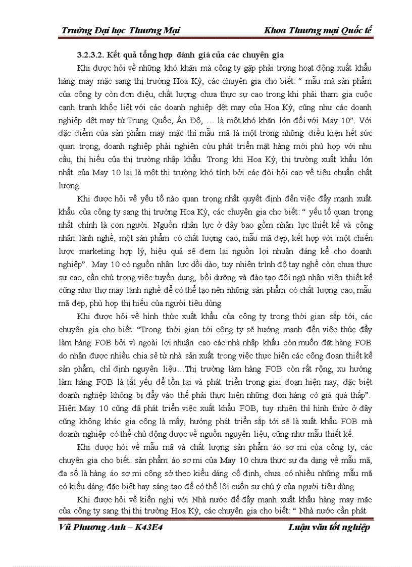 image for page Giải pháp đẩy mạnh xuất khẩu mặt hàng áo sơ mi của Tổng công ty May 10 Công ty cổ phần sang thị trường Hoa Kỳ