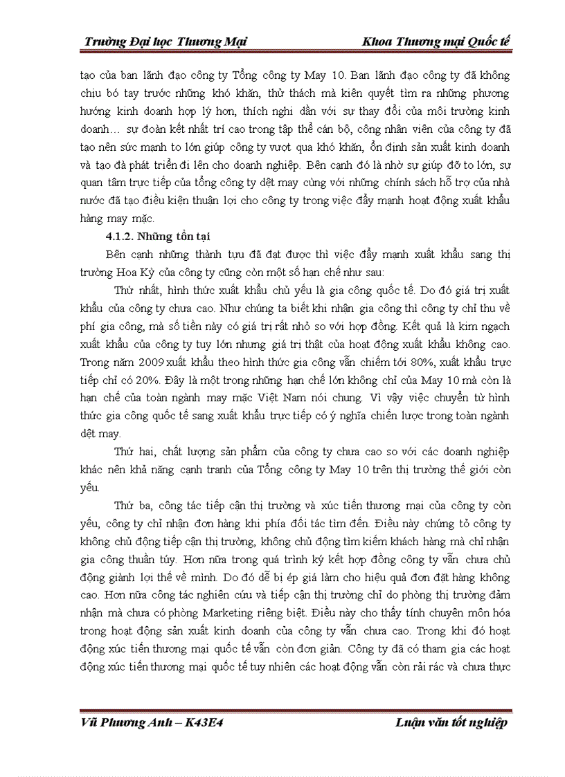image for page Giải pháp đẩy mạnh xuất khẩu mặt hàng áo sơ mi của Tổng công ty May 10 Công ty cổ phần sang thị trường Hoa Kỳ