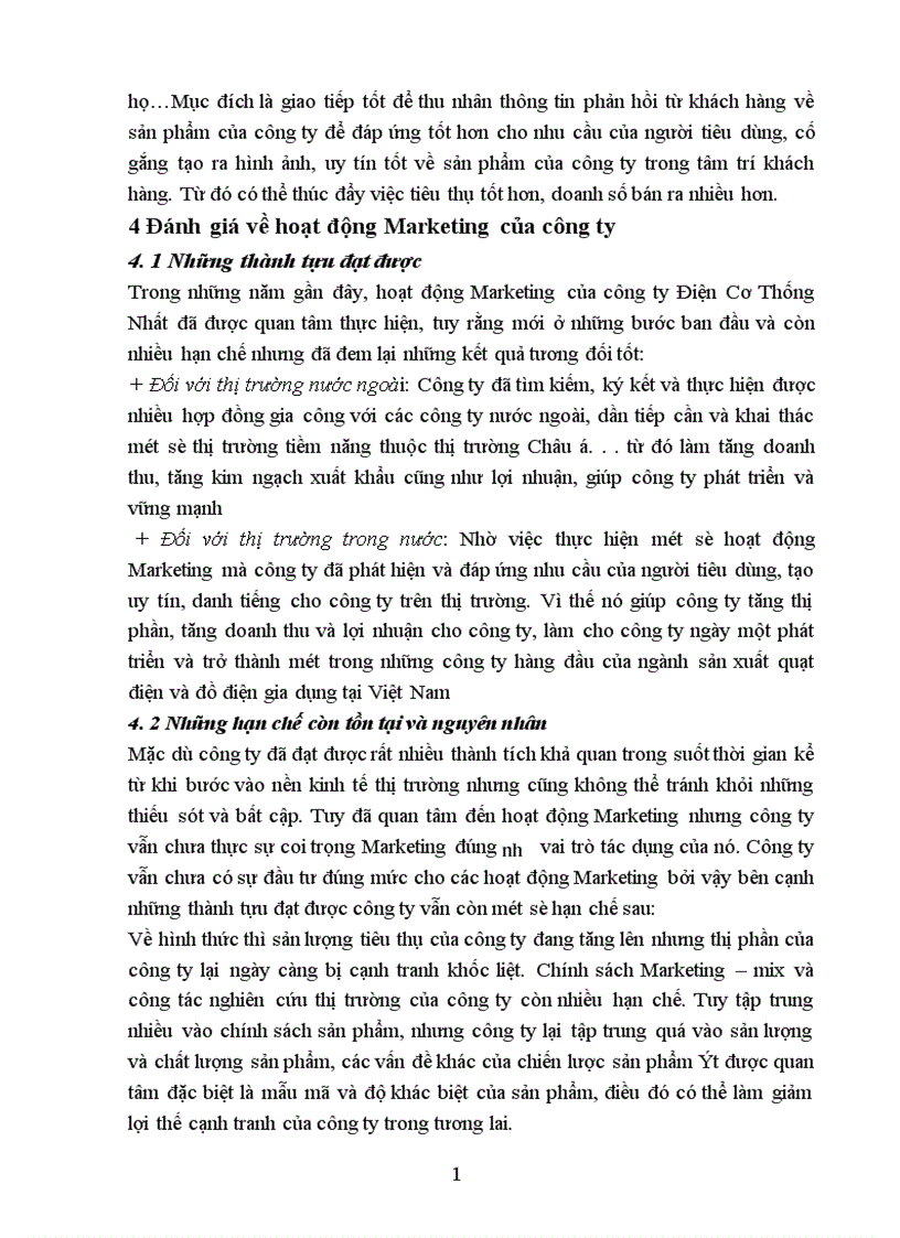 image for page Các ải pháp Marketing nhằm duy trì và mở rộng thị trường của công ty Điện Cơ Thống