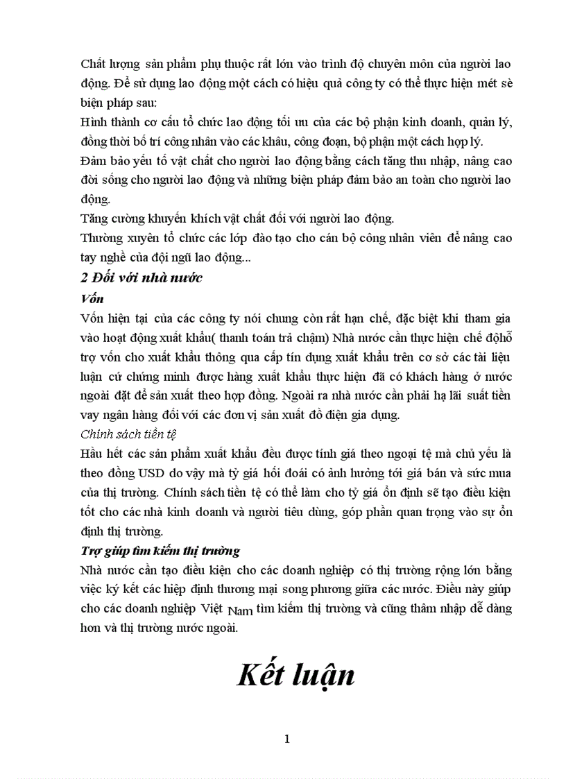 image for page Các ải pháp Marketing nhằm duy trì và mở rộng thị trường của công ty Điện Cơ Thống