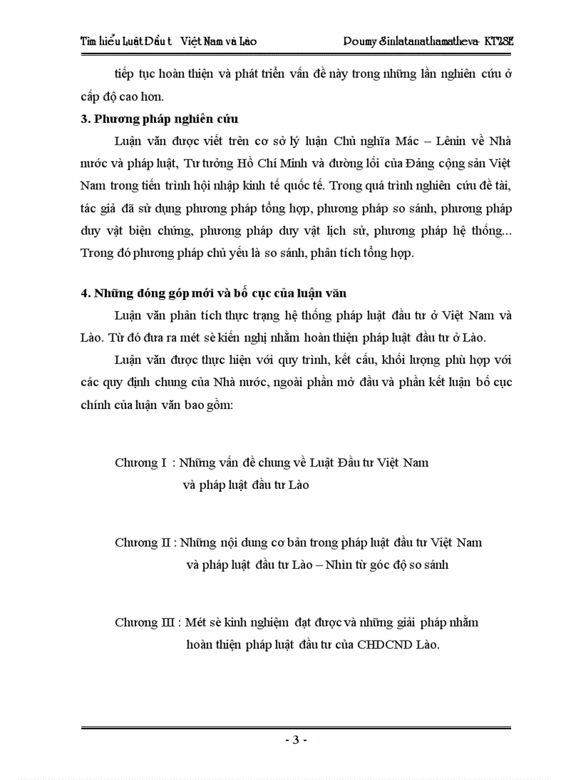 image for page Tìm hiểu pháp luật đầu tư của Việt Nam trong sự so sánh với pháp luật đầu tư của Lào 1