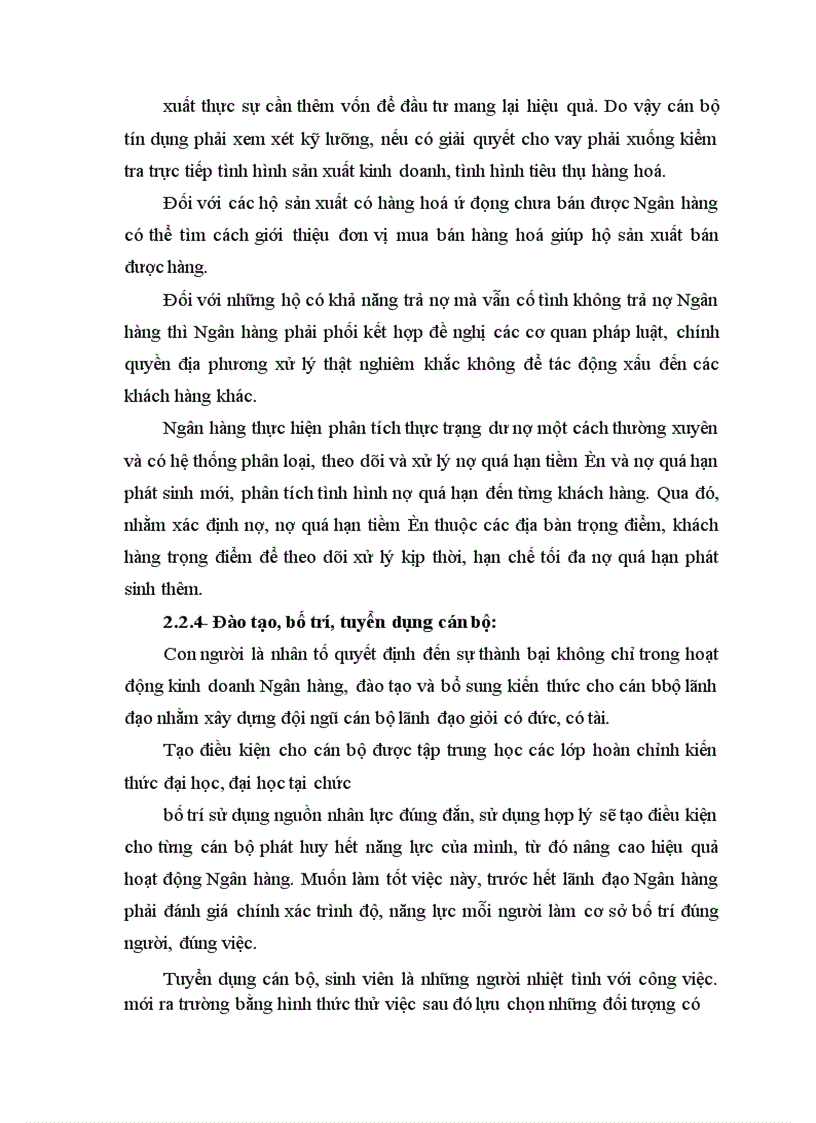 image for page Giải pháp nâng cao chất lượng tín dụng đối với hộ sản xuất tại Ngân hàng No PTNT huyện Mộc Châu 1