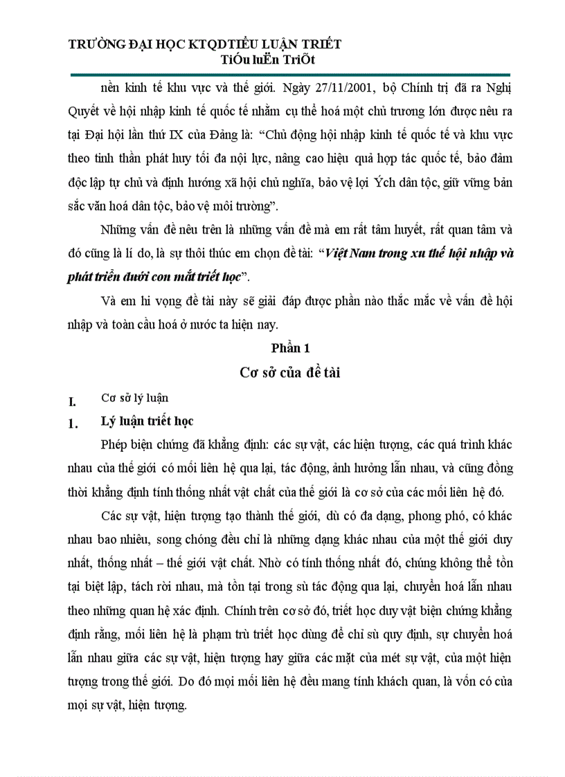 image for page Việt Nam trong xu thế hội nhập và phát triển dưới con mắt triết học 1