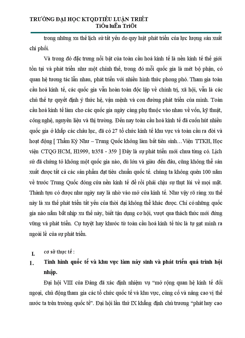 image for page Việt Nam trong xu thế hội nhập và phát triển dưới con mắt triết học 1