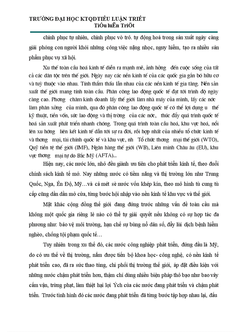 image for page Việt Nam trong xu thế hội nhập và phát triển dưới con mắt triết học 1