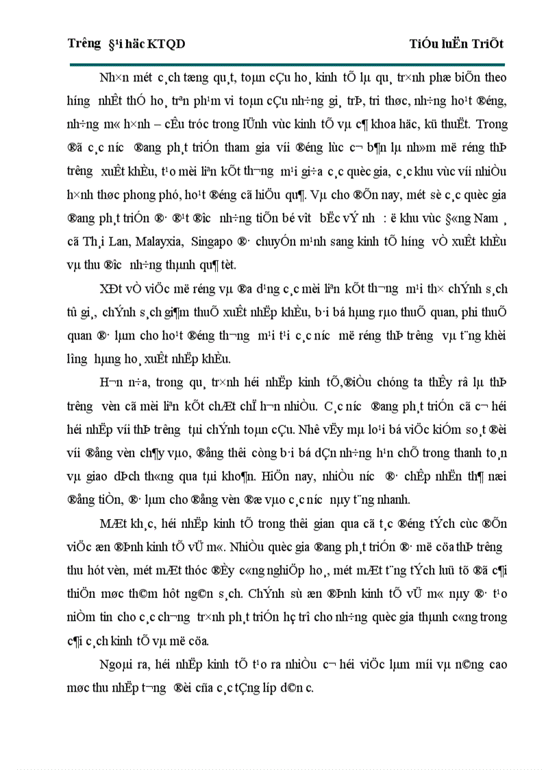 image for page Việt Nam trong xu thế hội nhập và phát triển dưới con mắt triết học 1