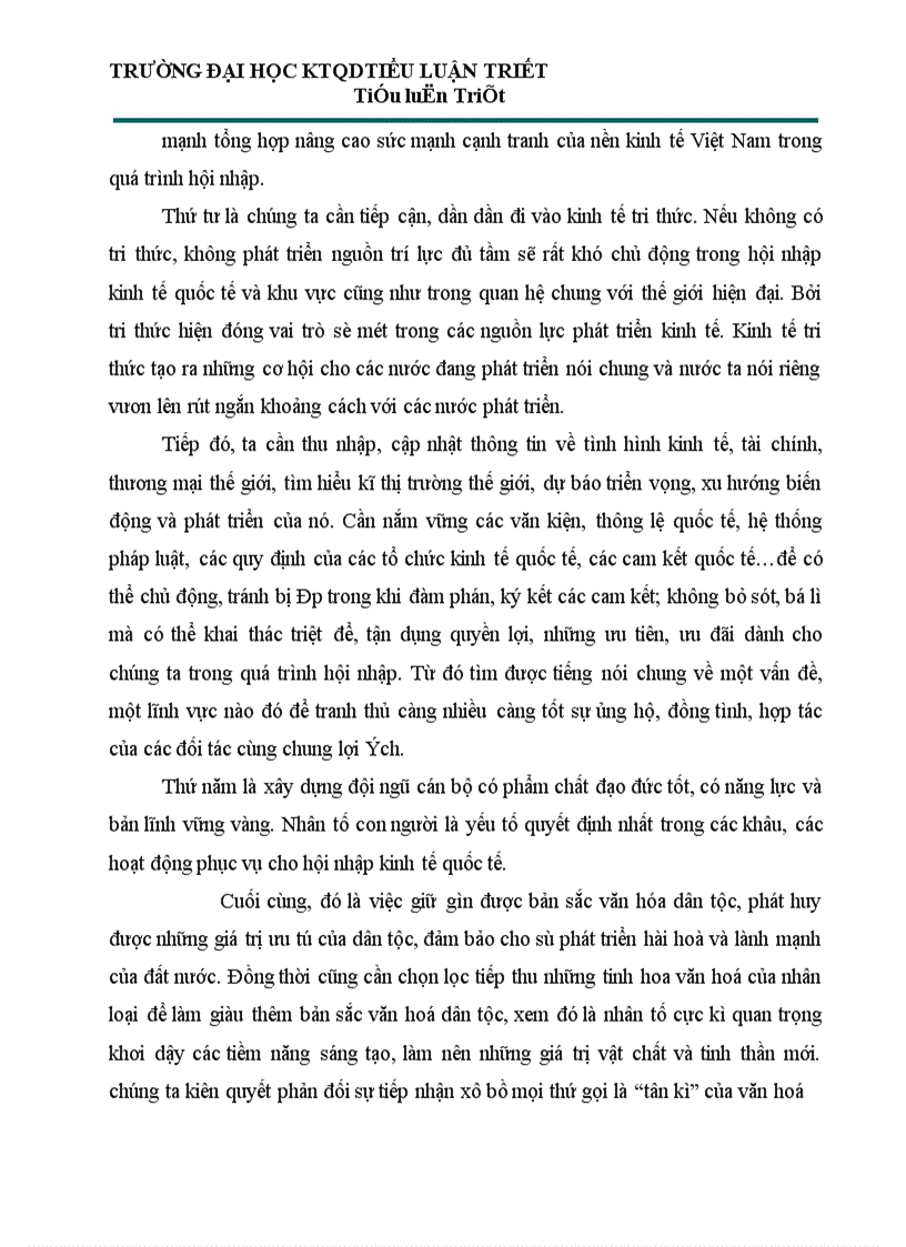 image for page Việt Nam trong xu thế hội nhập và phát triển dưới con mắt triết học 1