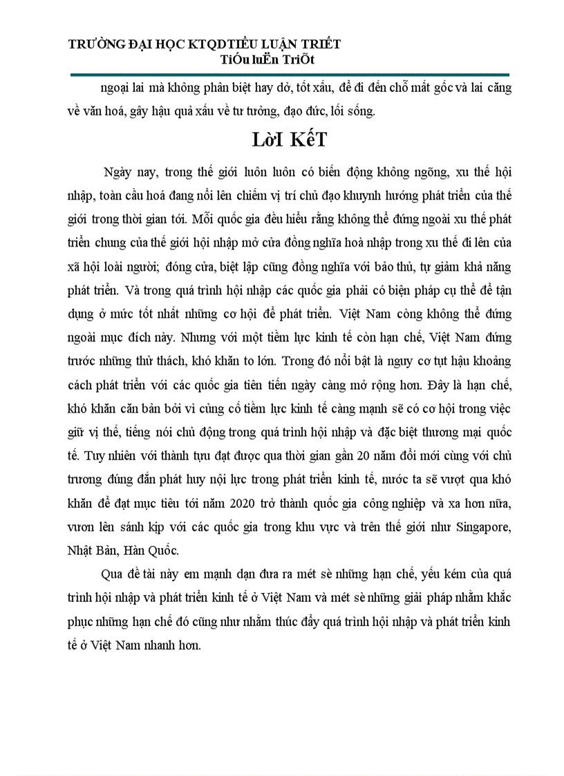 image for page Việt Nam trong xu thế hội nhập và phát triển dưới con mắt triết học 1