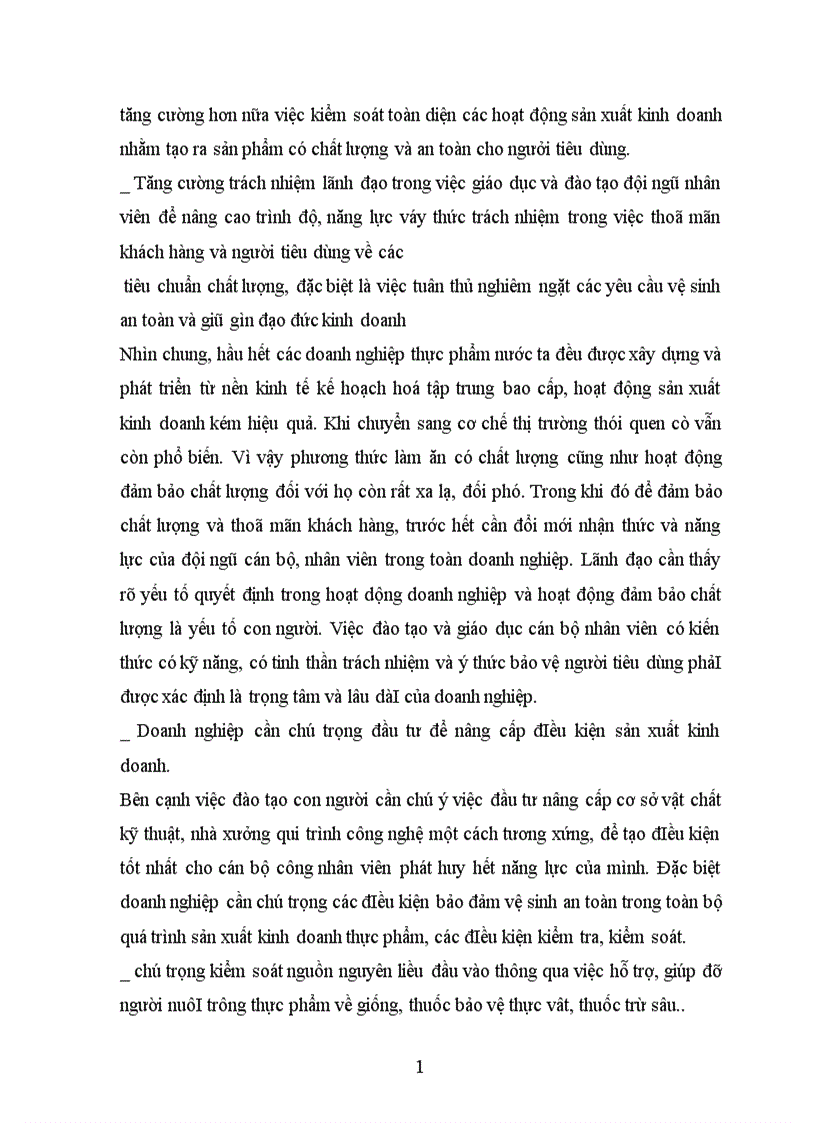 image for page Thực trạng và giải pháp nâng cao chất lượng thực phẩm ở nước ta hiện nay 1