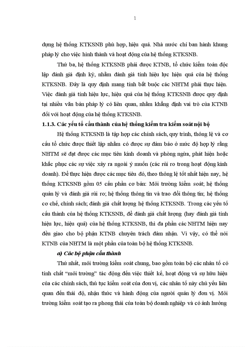 image for page Pháp luật điều chỉnh hệ thống kiểm tra kiểm soát nội bộ của ngân hàng thương mại và hoạt động của hệ thống kiểm tra kiểm soát nội bộ