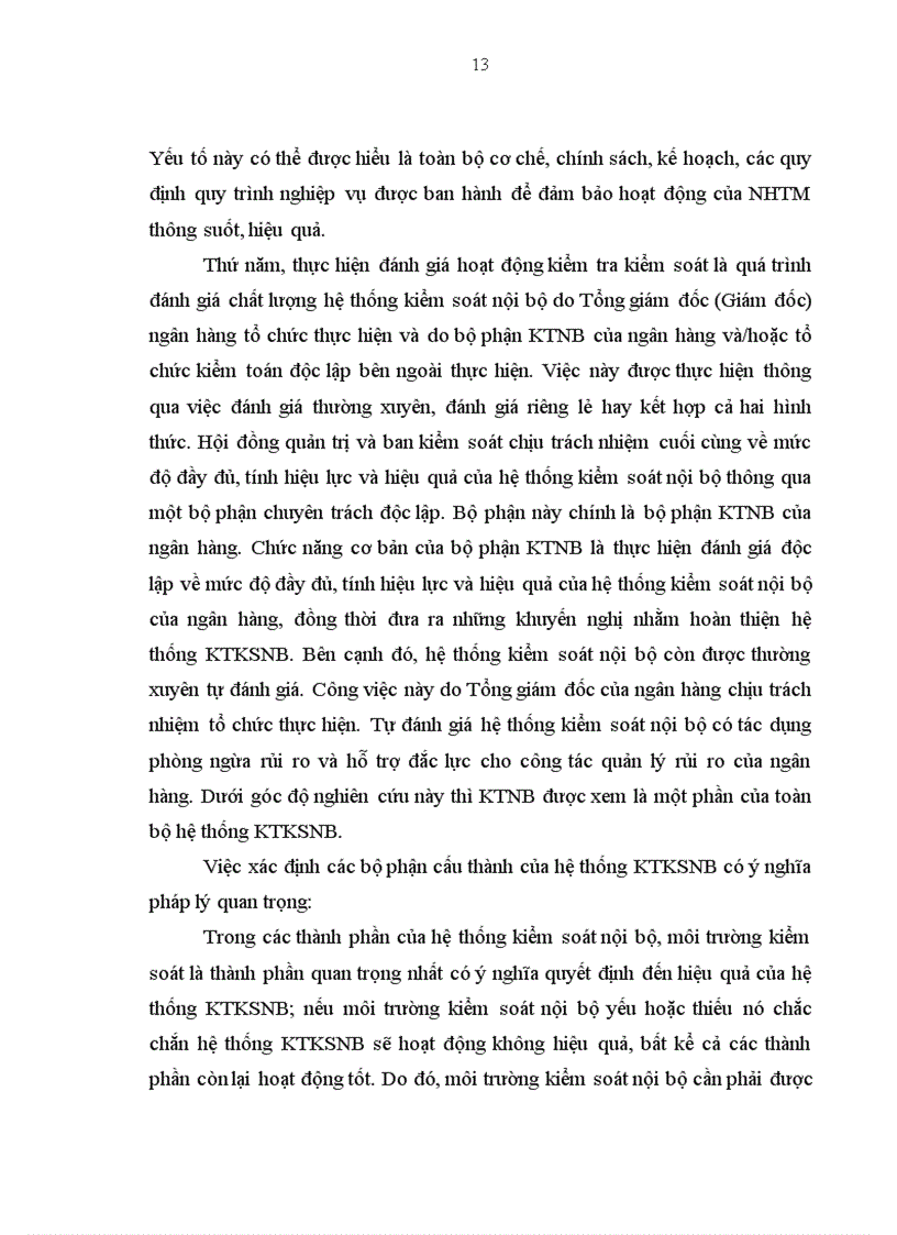 image for page Pháp luật điều chỉnh hệ thống kiểm tra kiểm soát nội bộ của ngân hàng thương mại và hoạt động của hệ thống kiểm tra kiểm soát nội bộ