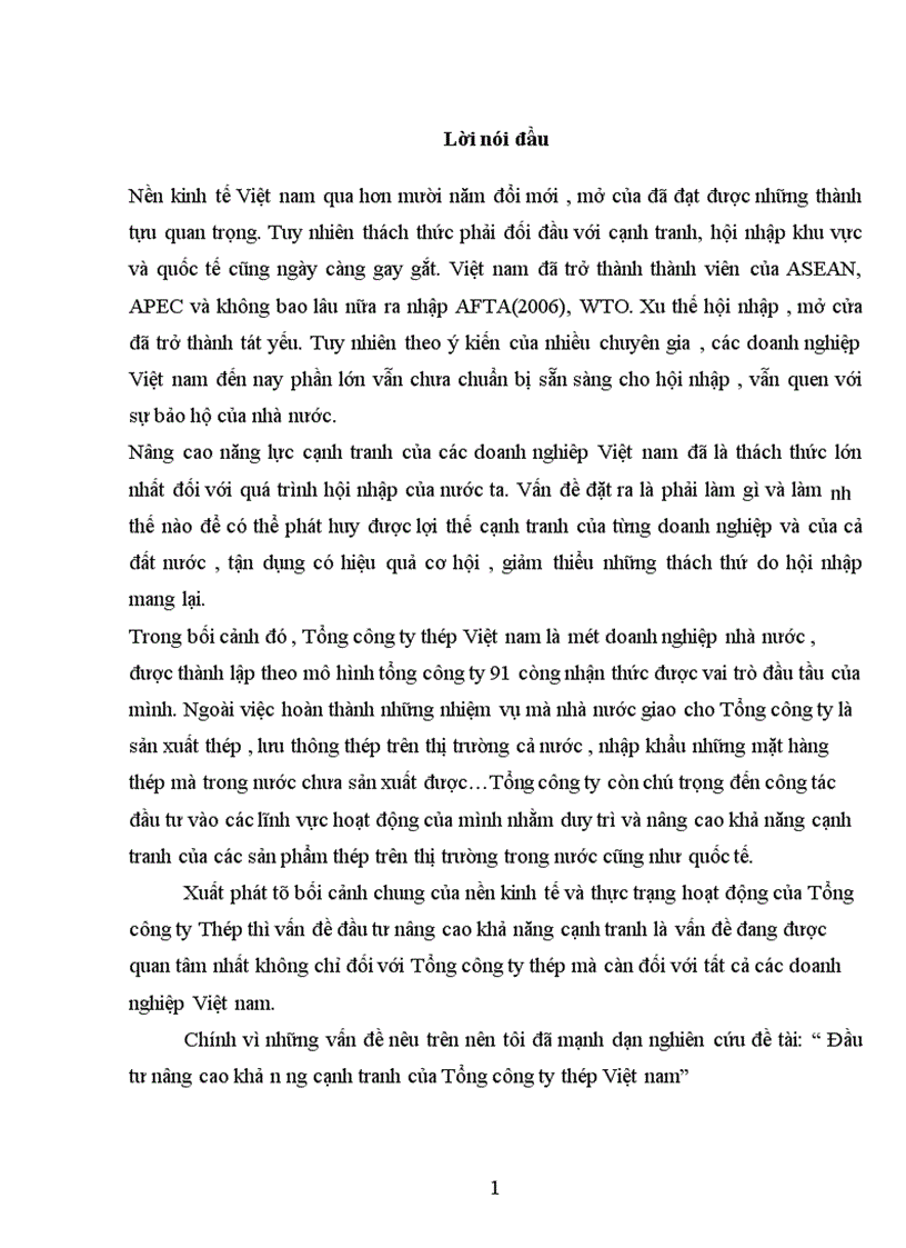 image for page Đầu tư nâng cao khả năng cạnh tranh của Tổng công ty thép Việt nam