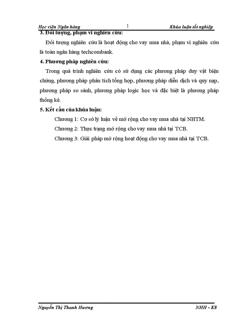 image for page Giải pháp mở rộng cho vay mua nhà tại ngân hàng Techcombank chi nhánh Láng Hạ 1