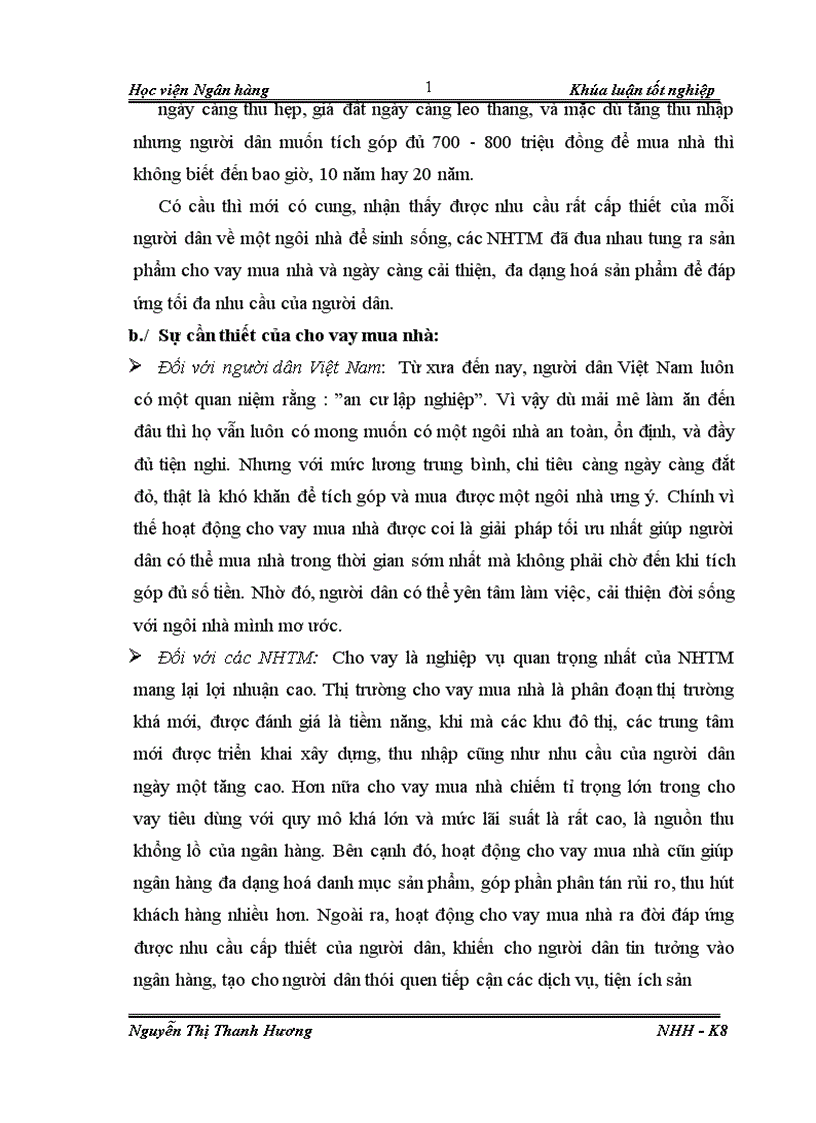 image for page Giải pháp mở rộng cho vay mua nhà tại ngân hàng Techcombank chi nhánh Láng Hạ 1