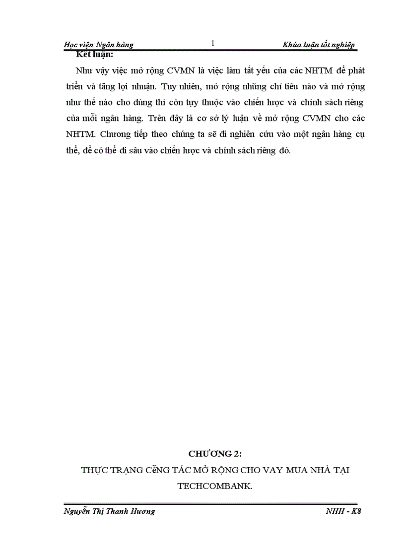 image for page Giải pháp mở rộng cho vay mua nhà tại ngân hàng Techcombank chi nhánh Láng Hạ 1