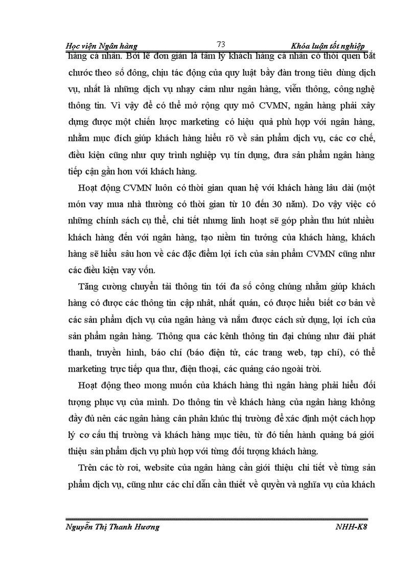 image for page Giải pháp mở rộng cho vay mua nhà tại ngân hàng Techcombank chi nhánh Láng Hạ 1