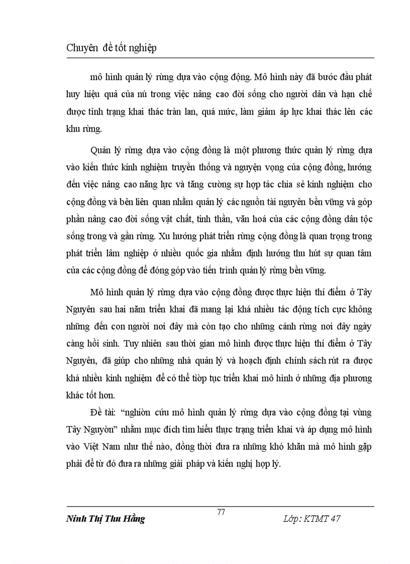 image for page Nghiên cứu mô hình quản lý rừng dựa vào cộng đồng tại vùng Tây Nguyên 1