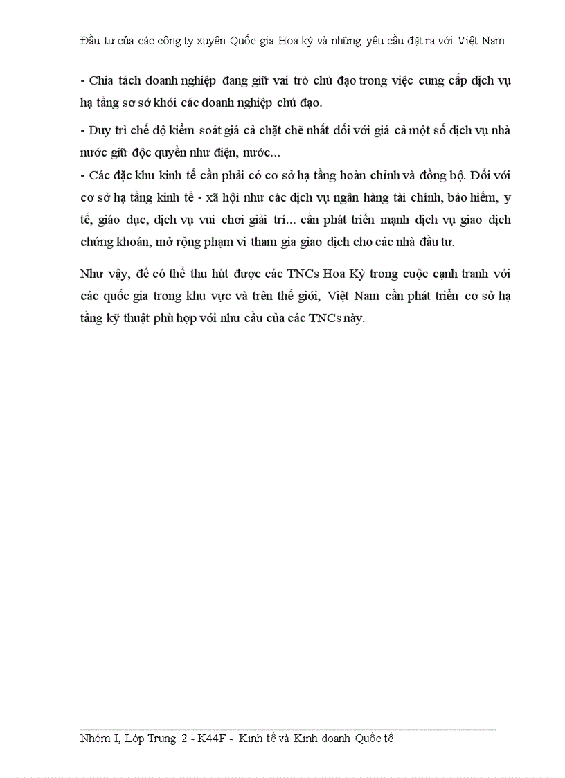 image for page Đầu tư của các công ty xuyên Quốc gia Hoa kỳ và những yêu cầu đặt ra với Việt Nam