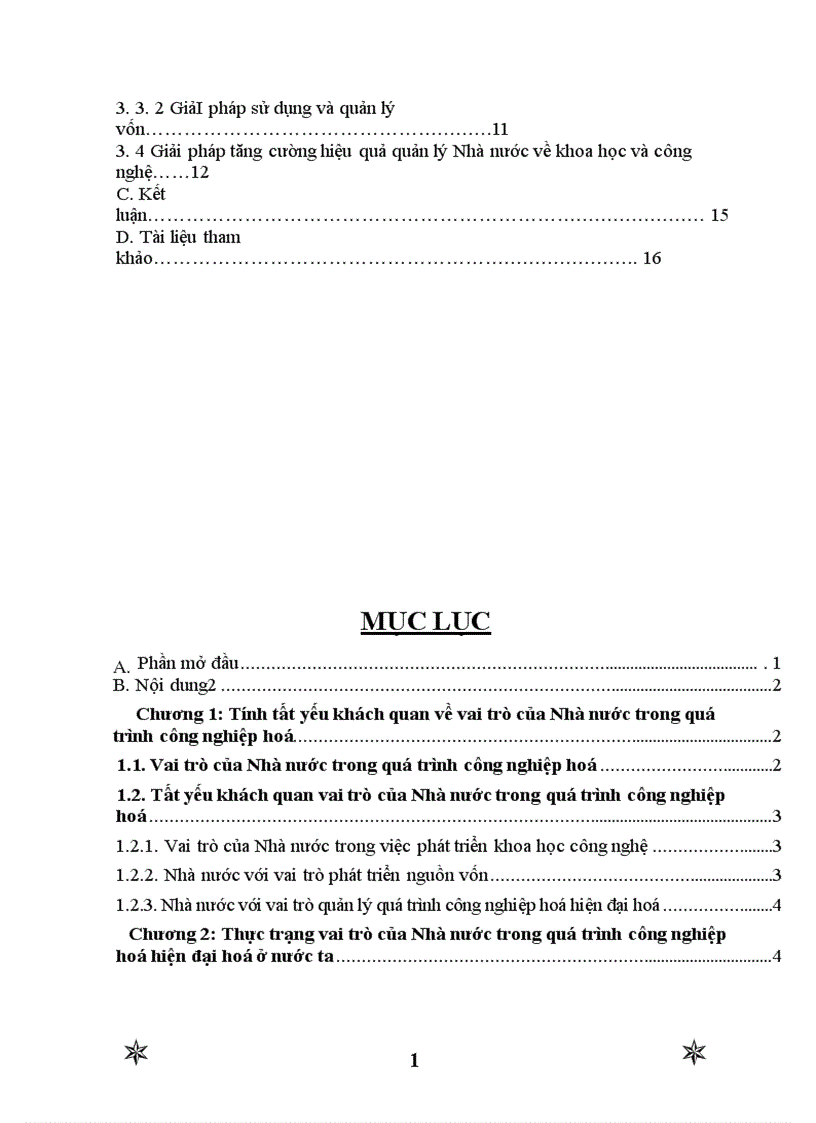 image for page Vai trò của nhà nước đối với quá trình Công nghiệp hoá Hiện đại hoá ở nước ta 1