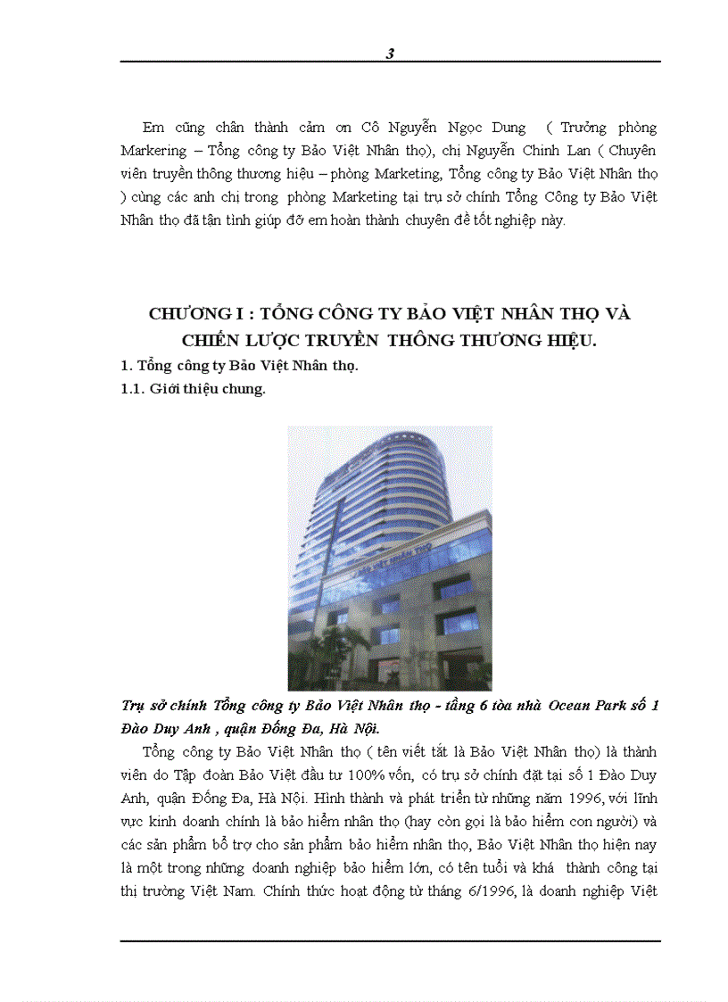 image for page Hoạt động truyền thông thương hiệu tại Tổng công ty Bảo Việt Nhân thọ 1