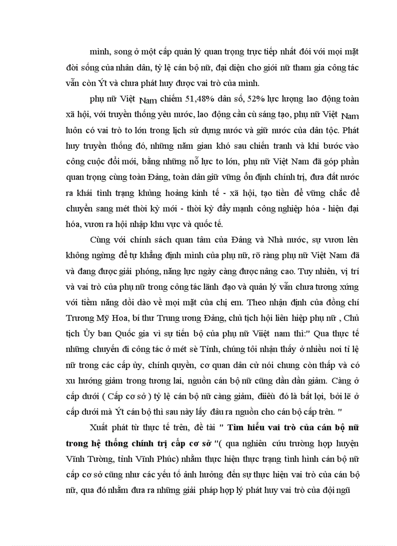 image for page Vai trò của cán bộ nữ trong hhệ thống chính trị cấp cơ sở hiện nay