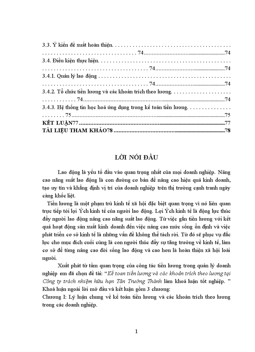 image for page Kế toan tiền lương và các khoản trích theo lương tại Công ty trách nhiệm hữu hạn Tân Trường Thành làm khoá luận tốt nghiệp 1