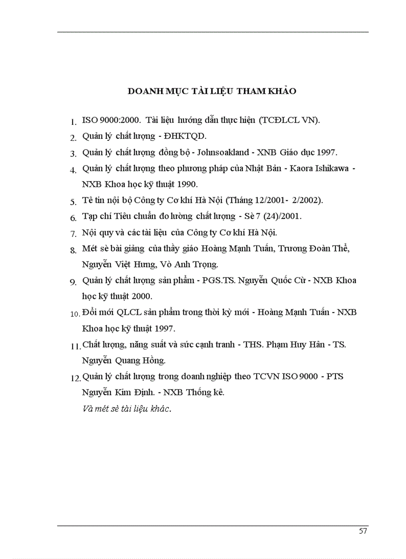 image for page Một số giải pháp nhằm thực hiện việc chuyển đổi hệ thống quản lý chất lượng theo tiêu chuẩn ISO 9002 1994 sang ISO 9001 2000 tại Công ty Cơ khí Hà Nội 1