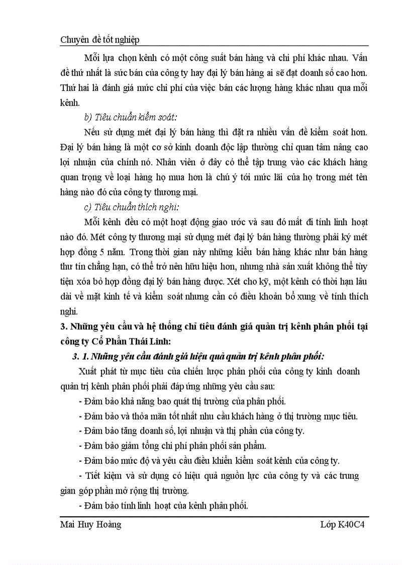 image for page Phát triển tổ chức kênh phân phối sản phẩm tại công ty Cổ Phần Thái Linh 1